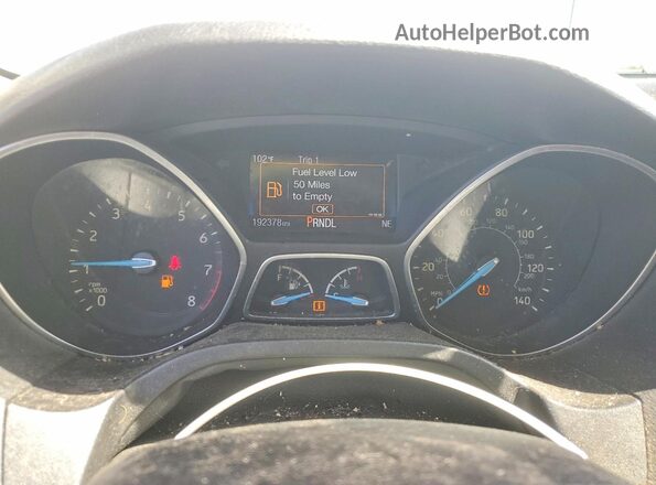 1FADP3K28GL204346 2016 FORD FOCUS White Вид щитка приладів