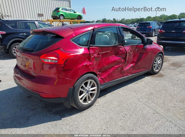 1FADP3K28GL274882 2016 FORD FOCUS Red Задня права чверть
