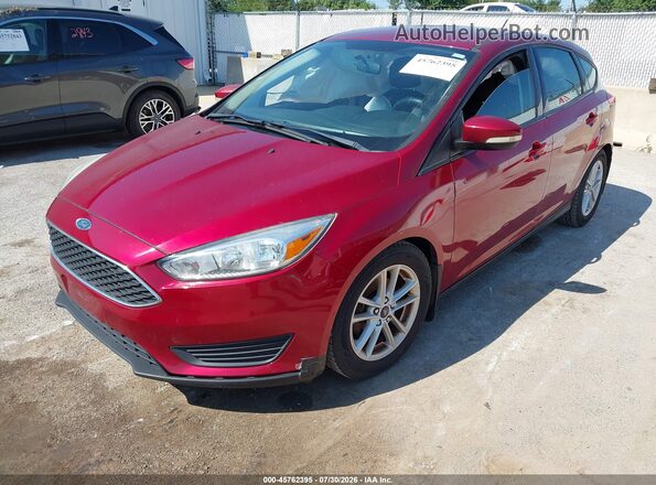 1FADP3K28GL274882 2016 FORD FOCUS Red Передня ліва чверть