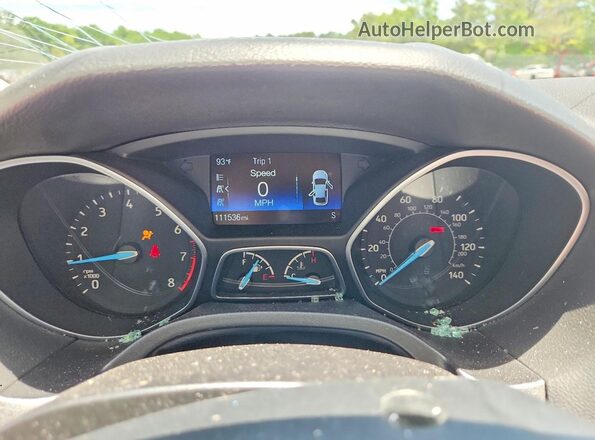 1FADP3K28GL402862 2016 FORD FOCUS Silver Vista del cuadro de instrumentos