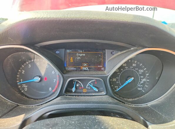 1FADP3K28HL210150 2017 FORD FOCUS Красный Вид щитка приборов