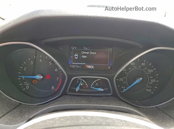 1FADP3K28HL278741 2017 FORD FOCUS Tan Vista del cuadro de instrumentos