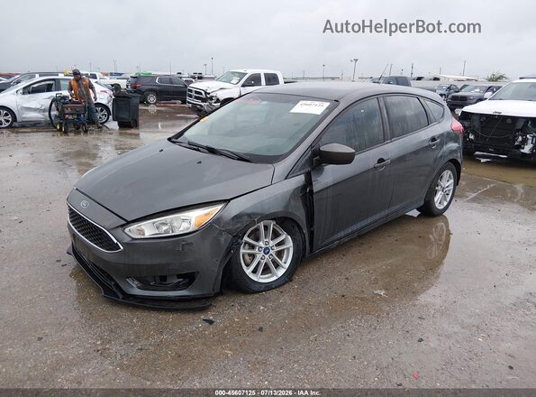 1FADP3K28JL292838 2018 FORD FOCUS Gray Առջևի ձախ երեք քառորդ տեսարան