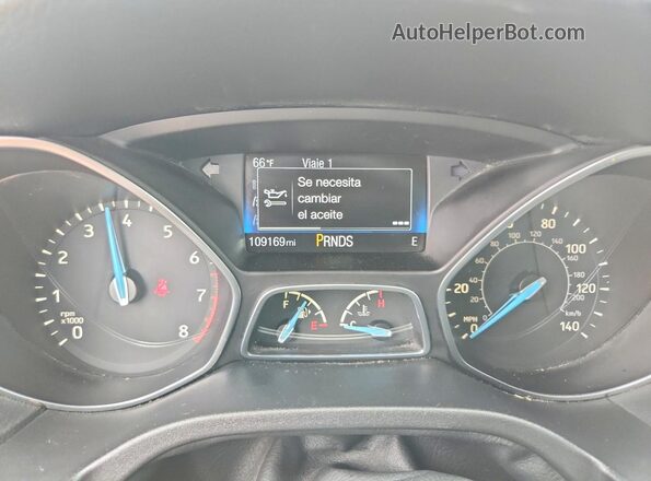 1FADP3K29GL232088 2016 FORD FOCUS Red Widok zestawu wskaźników