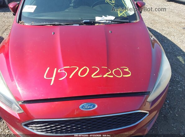 1FADP3K29GL240630 2016 FORD FOCUS Red უკანა სალონის ხედი