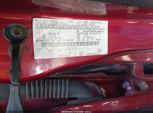 1FADP3K29GL240630 2016 FORD FOCUS Red ძრავის განყოფილების ხედი