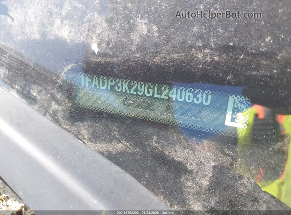 1FADP3K29GL240630 2016 FORD FOCUS Red წინა პანელის ხედი