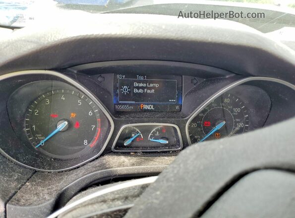 1FADP3K29GL255726 2016 FORD FOCUS Gray Widok zestawu wskaźników