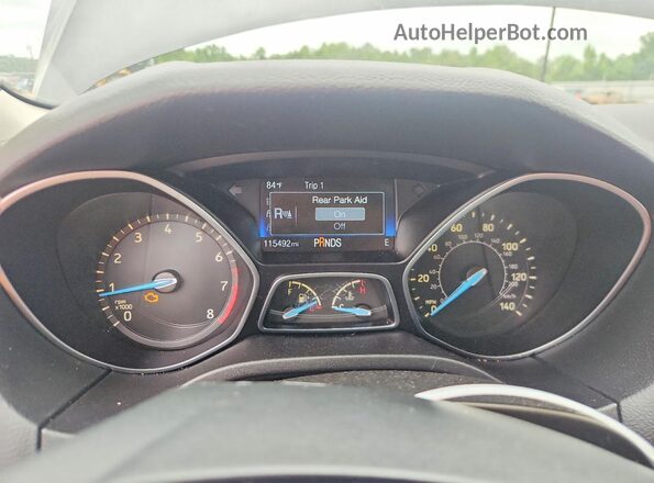 1FADP3K29GL299564 2016 FORD FOCUS Gray Vista del cuadro de instrumentos