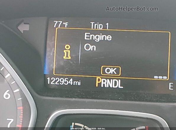 1FADP3K29JL226251 2018 FORD FOCUS White Vista del cuadro de instrumentos
