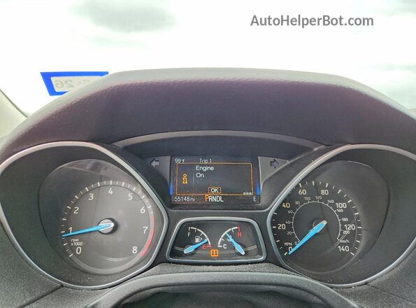 1FADP3K29JL302504 2018 FORD FOCUS Blue Instrument cluster view