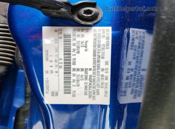 1FADP3K29JL302504 2018 FORD FOCUS Blue Engine compartment view