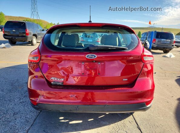 1FADP3K2XHL205614 2017 FORD FOCUS Red Вид ззаду