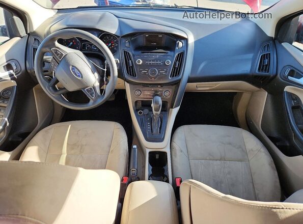 1FADP3K2XHL205614 2017 FORD FOCUS Red Вид панелі приладів