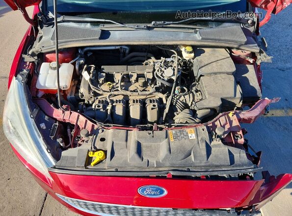 1FADP3K2XHL205614 2017 FORD FOCUS Red Вид задньої частини салону