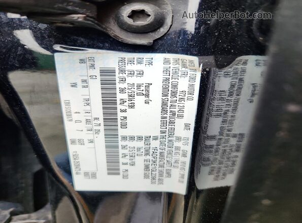1FADP3KE1GL239630 2016 FORD FOCUS Black VIN კოდის სტიკერის ხედი