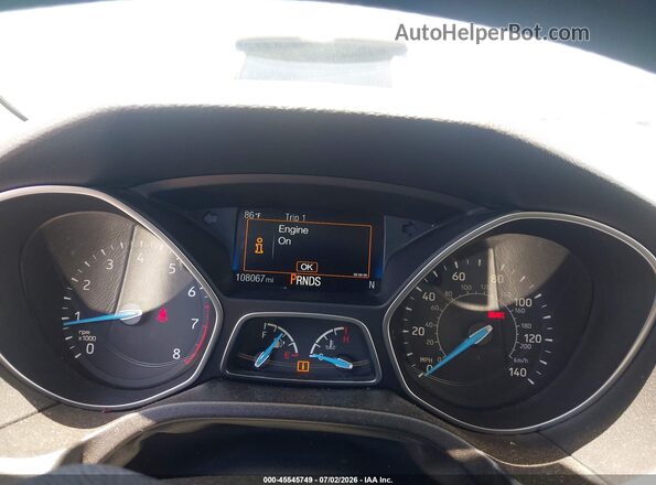 1FADP3KE2GL380075 2016 FORD FOCUS Gray Widok tylnych siedzeń