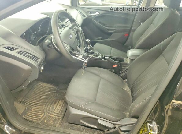 1FADP3KE8GL376421 2016 FORD FOCUS Black წინა სალონის ხედი