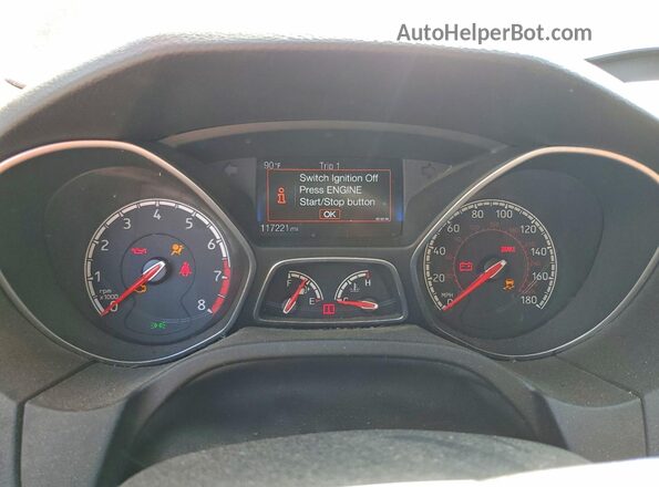 1FADP3L90GL355239 2016 FORD FOCUS Red ხელსაწყოთა პანელის ხედი