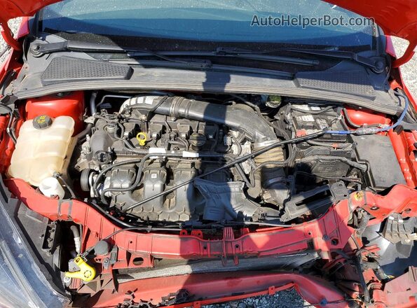 1FADP3L90GL355239 2016 FORD FOCUS Red უკანა სალონის ხედი