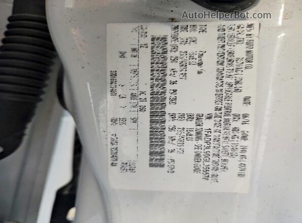1FADP3L90GL355578 2016 FORD FOCUS White Вид наклейки з VIN-кодом