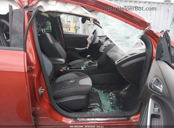 1FADP3L90JL279237 2018 FORD FOCUS ST Orange Вид салону спереду