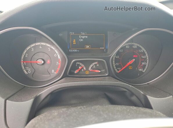 1FADP3L91HL266992 2017 FORD FOCUS Gray Instrument cluster view