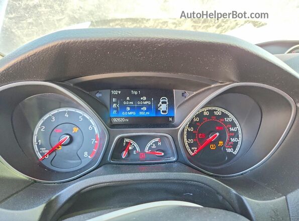 1FADP3L91HL331727 2017 FORD FOCUS Black Вид щитка приладів