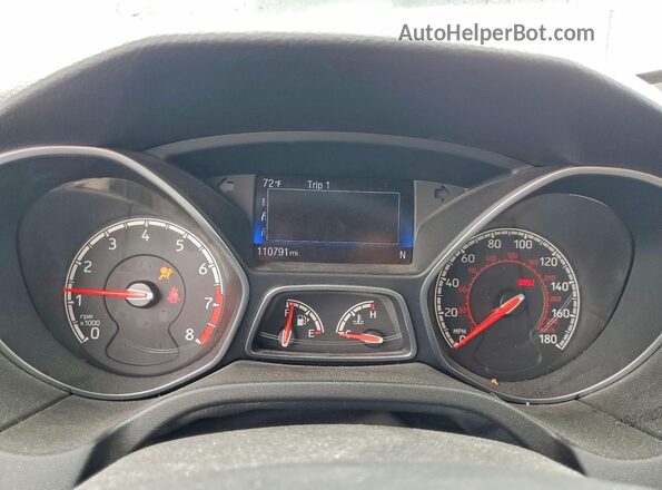 1FADP3L91JL203719 2018 FORD FOCUS Black Սարքավորումների վահանակի տեսք