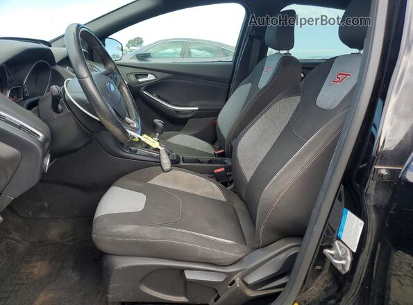 1FADP3L91JL279098 2018 FORD FOCUS Black წინა სალონის ხედი