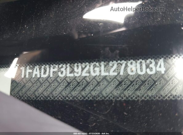 1FADP3L92GL278034 2016 FORD FOCUS ST Белый Вид подкапотного пространства