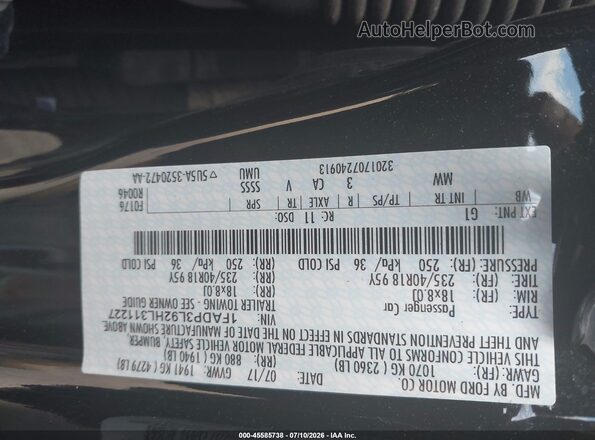 1FADP3L92HL311227 2017 FORD FOCUS ST Black Vista del compartimento del motor