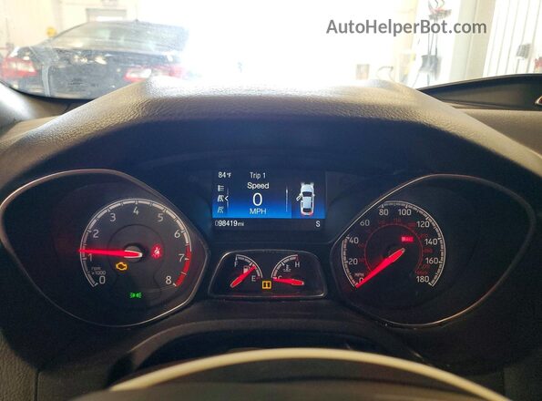 1FADP3L93HL294731 2017 FORD FOCUS Blue Widok zestawu wskaźników