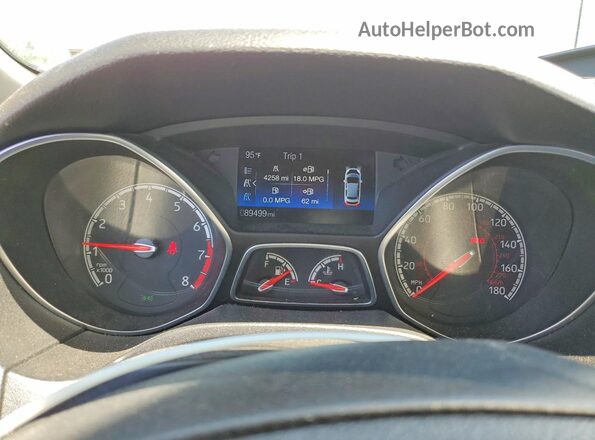 1FADP3L94GL304813 2016 FORD FOCUS White Vista del cuadro de instrumentos