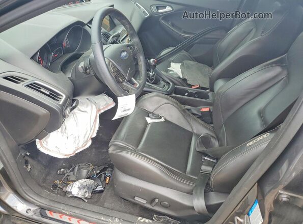 1FADP3L94JL273764 2018 FORD FOCUS Gray წინა სალონის ხედი