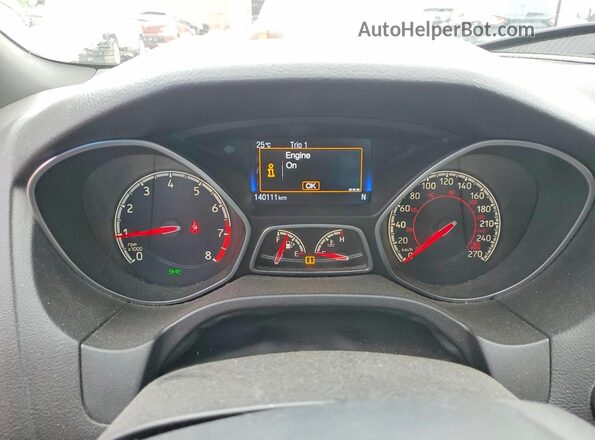 1FADP3L95GL209841 2016 FORD FOCUS Белый Вид щитка приборов