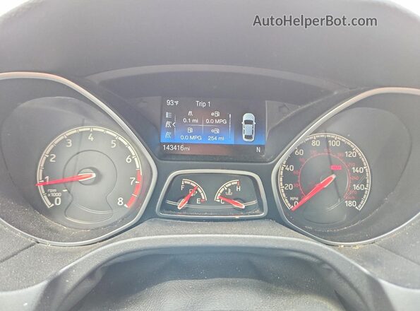1FADP3L95HL331813 2017 FORD FOCUS Gray ხელსაწყოთა პანელის ხედი