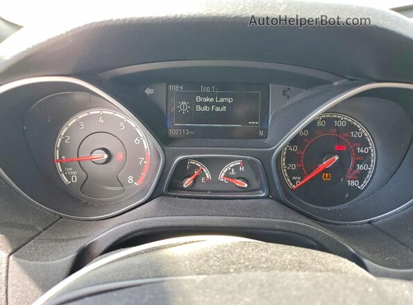 1FADP3L96HL294092 2017 FORD FOCUS Charcoal Вид щитка приладів