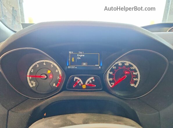 1FADP3L96HL294514 2017 FORD FOCUS Синий Вид щитка приборов