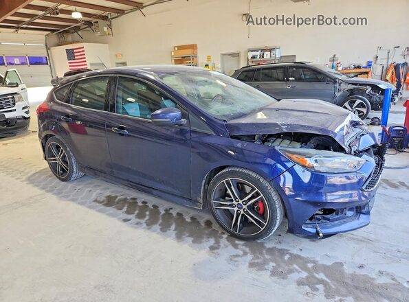 1FADP3L96HL294514 2017 FORD FOCUS Синий Передняя правая четверть