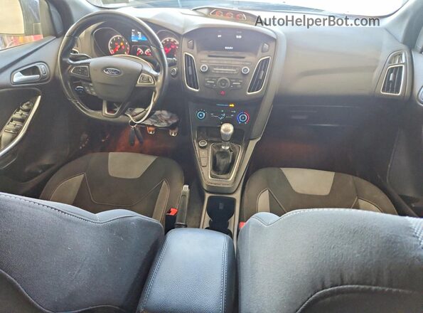 1FADP3L96HL294514 2017 FORD FOCUS Синий Вид панели приборов