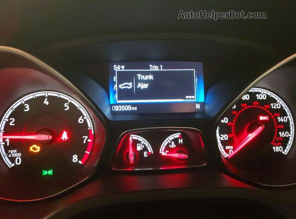 1FADP3L96JL265245 2018 FORD FOCUS Gray Instrument cluster view