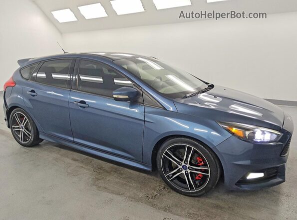 1FADP3L97JL205264 2018 FORD FOCUS Blue Delantero derecho