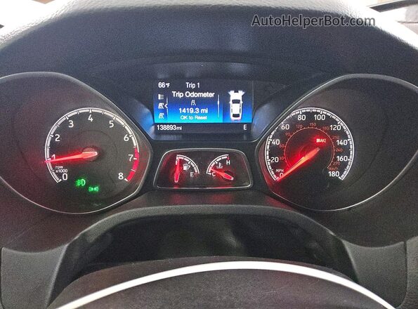 1FADP3L97JL205264 2018 FORD FOCUS Blue Vista del cuadro de instrumentos