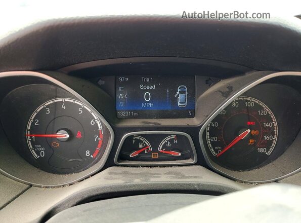 1FADP3L98GL274909 2016 FORD FOCUS Black Widok zestawu wskaźników
