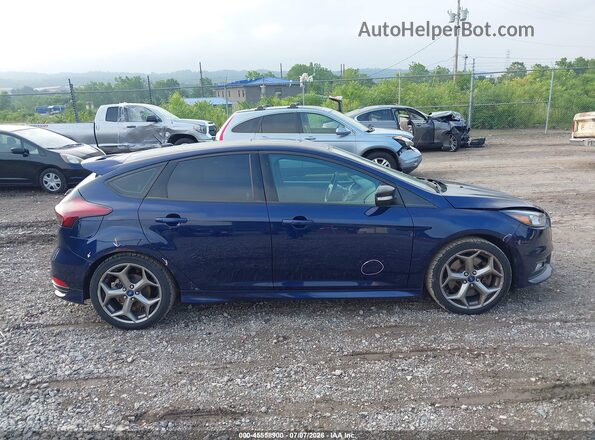 1FADP3L98GL375710 2016 FORD FOCUS ST Blue Вид задньої частини салону