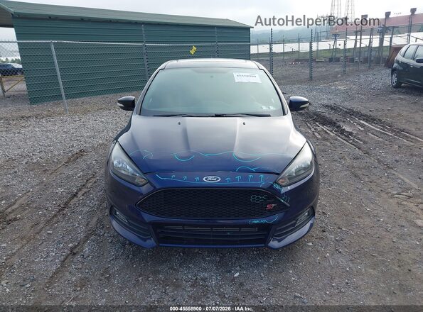 1FADP3L98GL375710 2016 FORD FOCUS ST Blue Вид щитка приладів