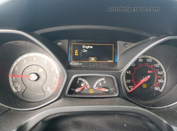 1FADP3L98HL270134 2017 FORD FOCUS Black Instrument cluster view