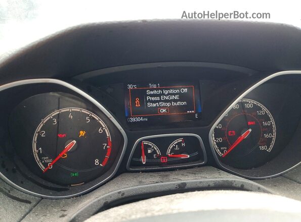 1FADP3L99GL224357 2016 FORD FOCUS Black Vista del cuadro de instrumentos