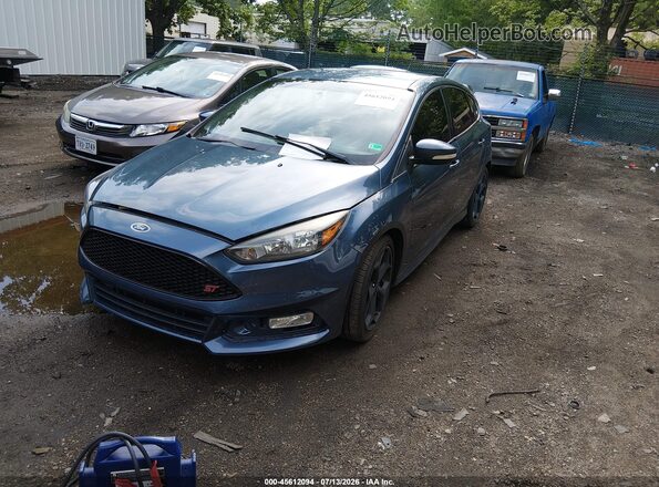 1FADP3L99JL332257 2018 FORD FOCUS ST Синий Передняя левая четверть